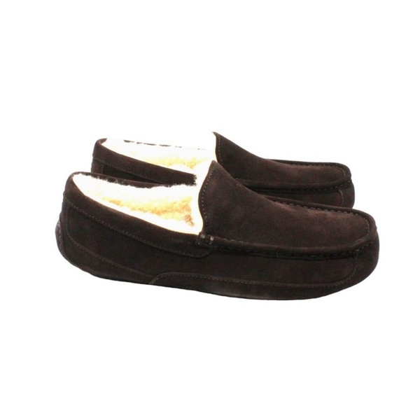 UGG Ascot Sheepskin Loafer Slipper Men’s 11 Brown - Picture 4 of 8